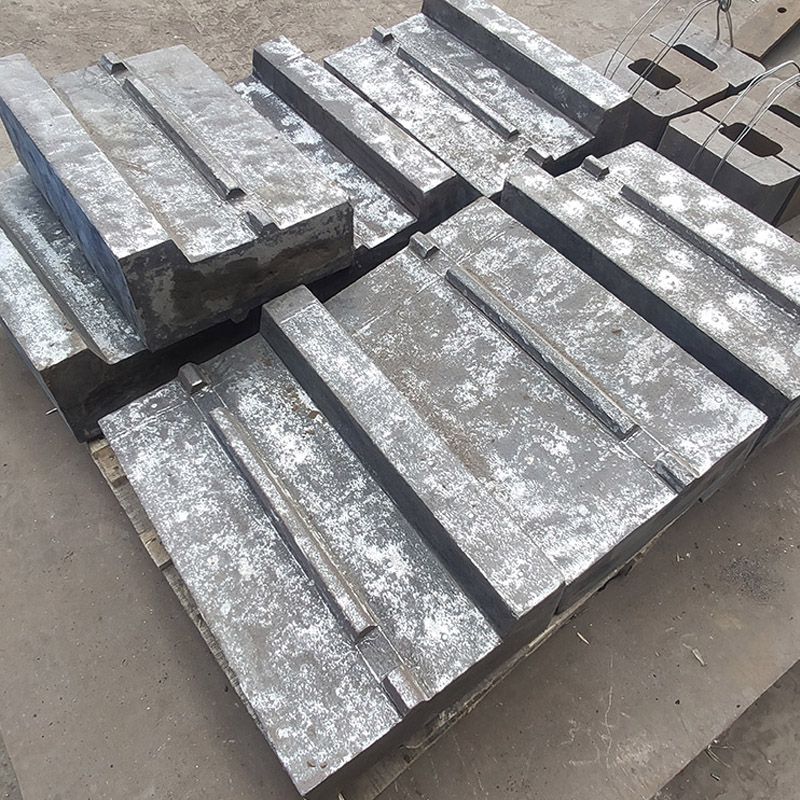 High Manganese Steel Casting Parts Wear Resisting Hammerhead